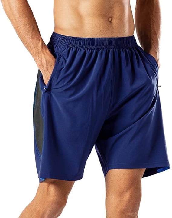 Krystle Lycra Shorts for Men with Zipper Pockets & Knee Design(Dark Blue) Best Shorts (Multisize)-picture-36