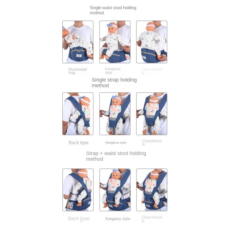 Miniatura 4 de Portabebés ergonómico 3 en 1 portabebés suave portabebés de 3 a 36 meses, 4 estacionestodas las estaciones, recién nacido a niño pequeño con capucha