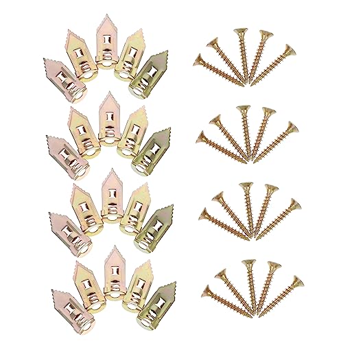 PRETYZOOM 1 Set Metal Wall Self-Drilling Anchor Replacement Expansion Screw Drywall Anchors and Screws Kit