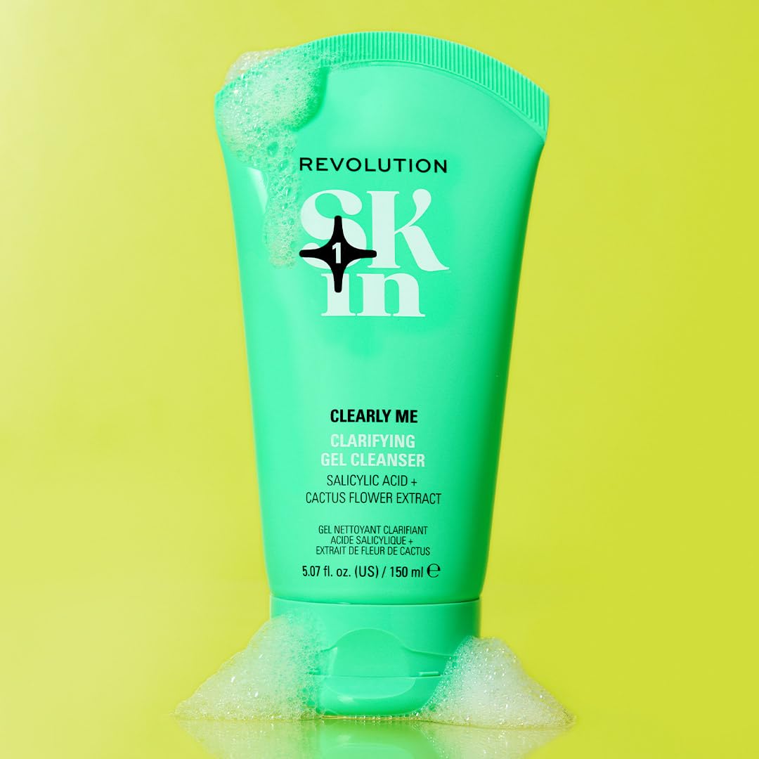 Revolution SKin, Clearly Me Clarifying Cleansing Gel, Gel Detergente Purificante per Pelli Impure e Miste, Vegano e Cruelty-Free, 150ml