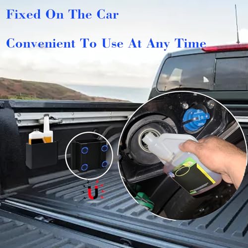 Image of 2025 Upgrade Magnetic Diesel Additive Holders Magnetic Truck Bed Bottle Holder Diesel Additive Wall Hanger Leak Proof Storage for 16 Oz Squeeze Bottle, Heavy Duty Car RV Automotive Organizer