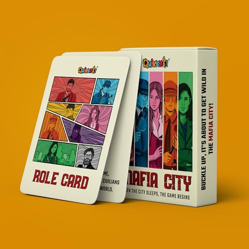 Image of Mafia City Card Game - Ultimate Strategy Party Game - Classic Mafia Theme, Perfect for Game Nights, Group Play & Social Gatherings | 6-20 Players