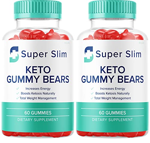 (2 Pack) Super Slim Keto ACV Gummy Bears Super Slim Keto Advanced Formula Gummies ACV Bears Formula (120 Gummies)