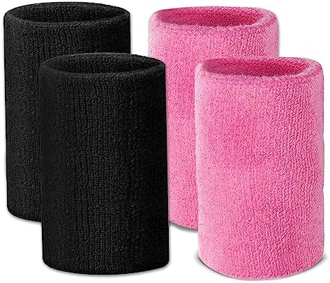 5 Paar Weiche Baumwoll-Armbänder – Dick Gepolstert Für Sport & Alltag (Wholesale)