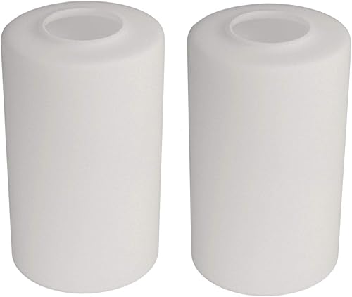 Miniatura 1 de Eumyviv Reemplazo de pantalla de lámpara de vidrio esmerilado blanco ópalo con apertura de 1-58 pulgadas para lámpara colgante de iluminación A00042