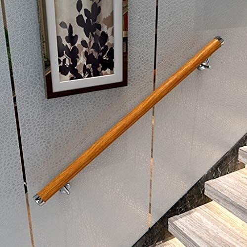 Kit support de rail de rampe d'escalier en bois massif 280 cm de diamètre 50 mm