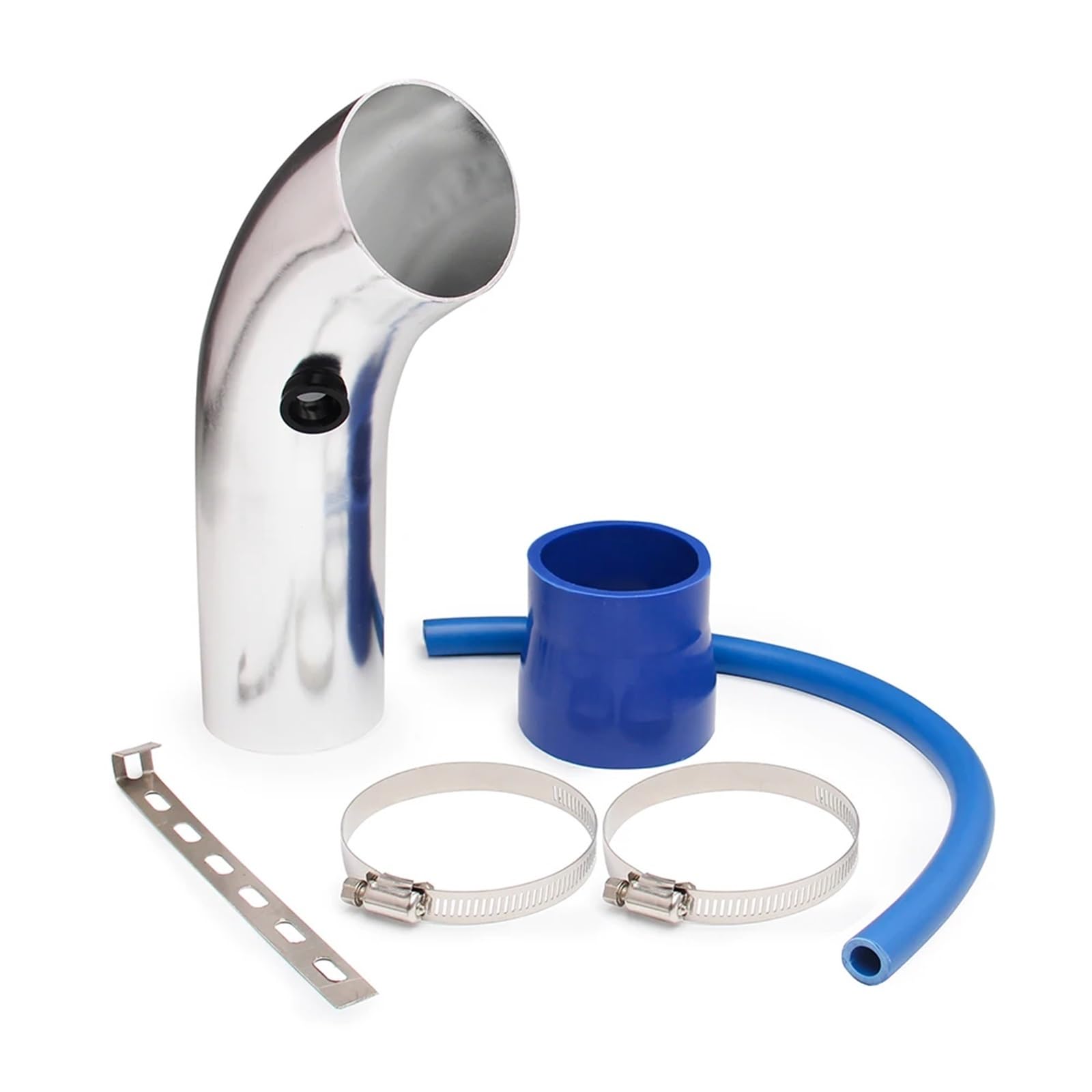 Wlot zimnego powietrza Zestaw rur dolotowych zimnego powietrza 3" i filtr 76 mm, aluminiowy wąż dolotowy do turbosprężarki samochodowej(Air intake Pipe2)