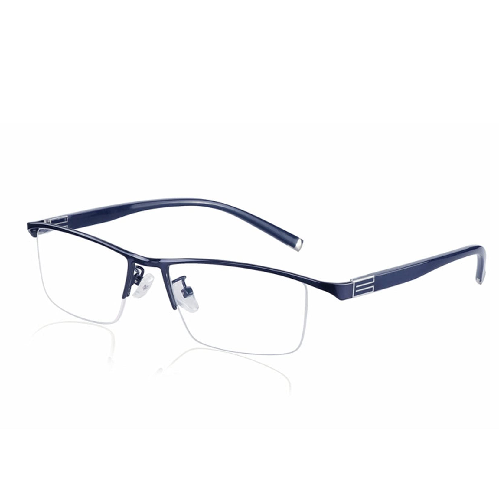 Okulary do czytania Inteligentne Progresywne Okulary do czytania, Multifocus Photochomic Okulary przeciwsłoneczne dla mężczyzn, Blue Light Blocking Spring Hinge Readers (kolor : Niebieski, Rozmiar :