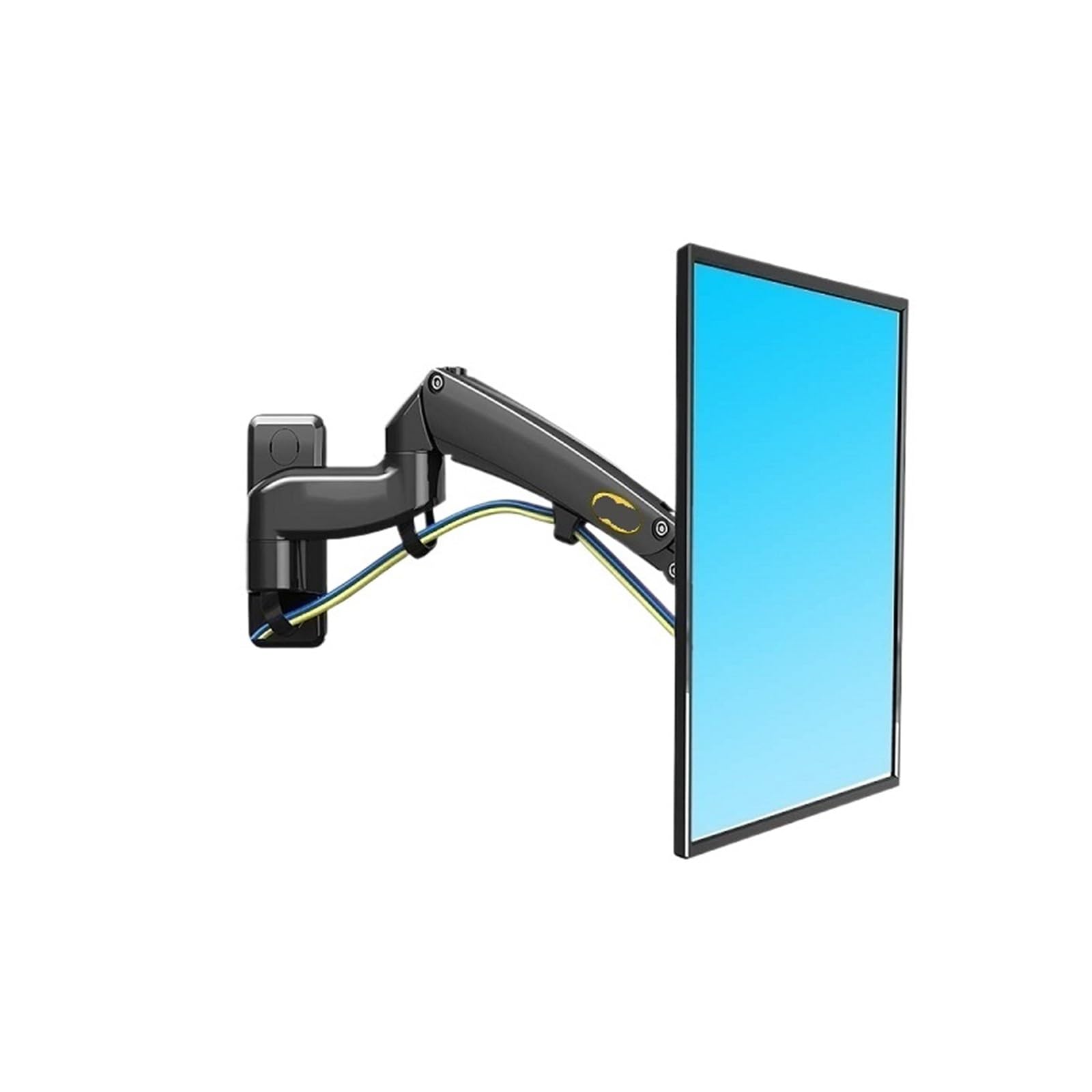 Support mural pour moniteur LCD réglable en hauteur afin de libérer de l'espace