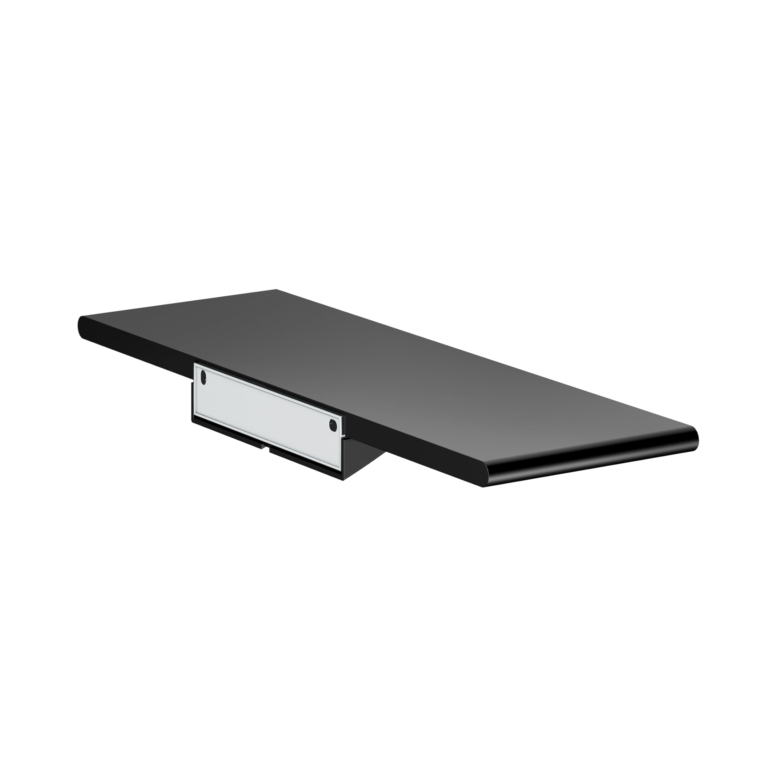 Keuco Rose Duschablage 32,8 cm, ohne Bohren, Aluminium schwarz matt | Made in Germany, inkl. Klebeset und Schraubset, Duschregal zum Kleben oder Schrauben