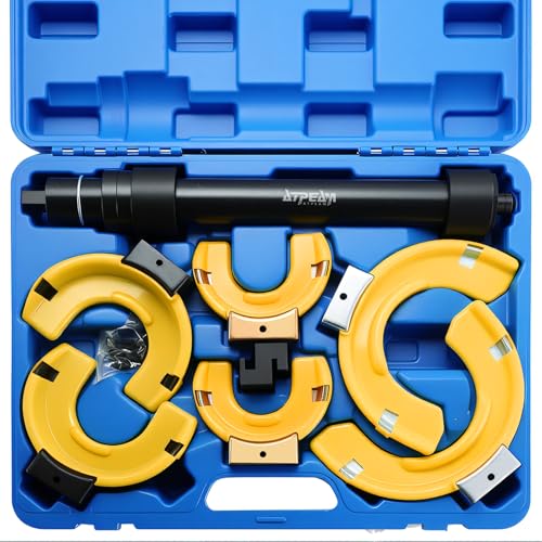 ATPEAM Compresseur de Ressort Amortisseur Universel 4,5 T, Kit pour Démontage et Montage des Ressorts de Suspension avec Mallette et Porte-Ressorts...
