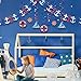 WILLBOND 18 Pieces Christmas Nautical Party Decorations Nautical Birthday Supplies Party Garland Hanging Banner for Birthday Baby Shower
