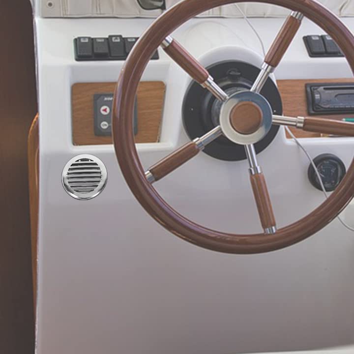ECOTRIC 3 inch Stainless Grill Vent Cover Compatible with RV Camper Boat Yacht Sailingboat Marine
