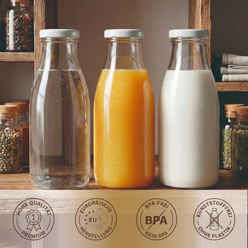 10er Set Deckel 43 mm TO43 für Gläser | Twist-Off Ersatzdeckel Weiß BPA-frei | Luftdichter Schraubdeckel für Marmeladengläser, Einmachgläser, Honig & Saucen | Metall Einmachdeckel zum Einkochen