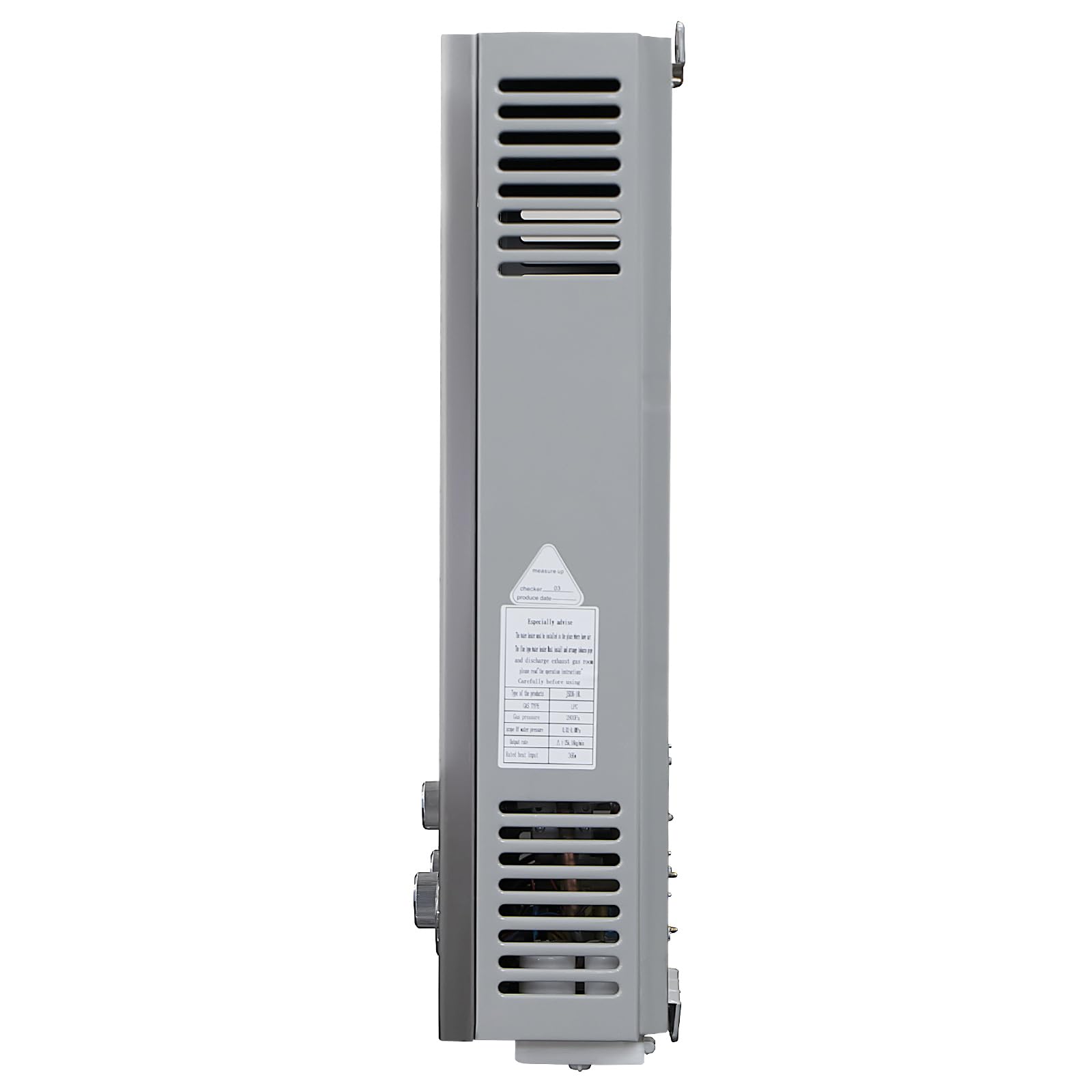 Calentador de agua de gas de 6 l, 12 kW, calentador de agua instantáneo LPG con regulación de temperatura ± 1 ℉, ahorro de espacio en la pared para casas de vacaciones, casas pequeñas y duchas en toda