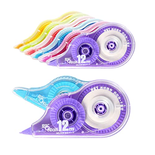 Treey White Out Correction Tape,6Pcs Cute Correction Tape White Out Tape For Instant Correction,Study Supplies And Office Supplies,Very Suitable For Students,Office Workers #TOP28