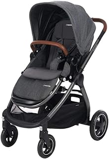 Maxi Cosi Adorra Kombi Kinderwagen, mit Liegeposition, großem Einkaufskorb, einhändigem Faltmechanismus und geringem Gewicht, nutzbar ab Geburt bis ca. 3,5 Jahre, 0-15 kg, Sparkling Grey (grau)