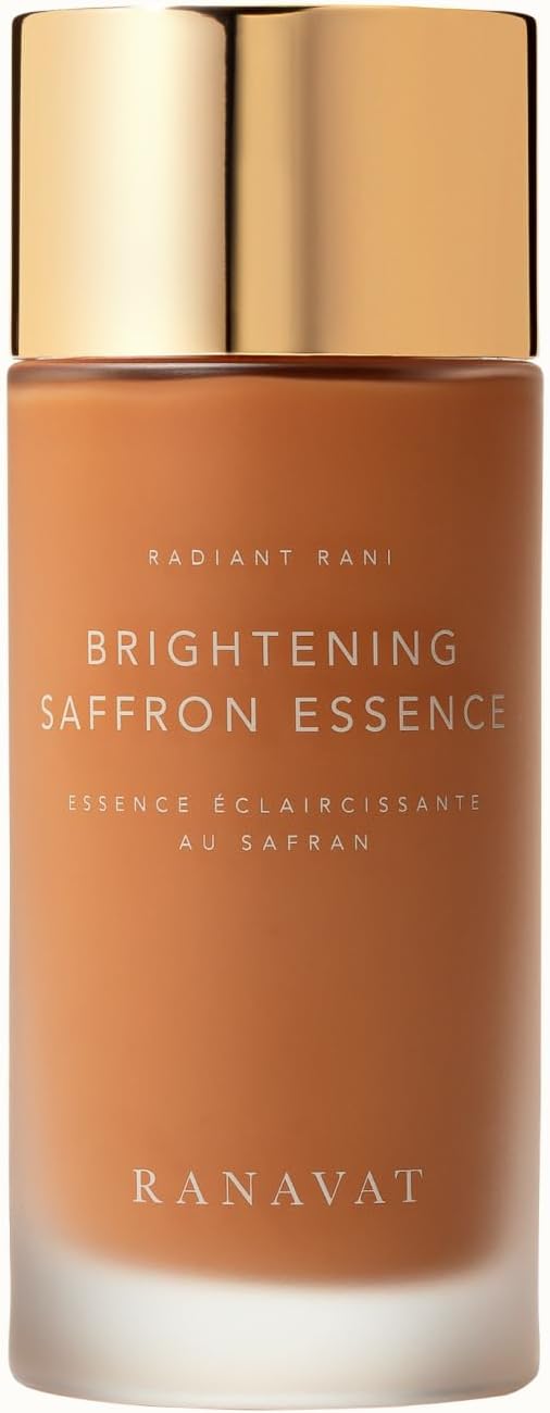 RANAVAT Radiant Rani Brightening Saffron Facial Essence - Hydrating Milk Toner Formulated with Niacinamide & Squalane to Moisturize & Calm Skin - Helps Improve the Appearance of Dark Spots (100ml)