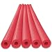 Oodles of Noodles Deluxe Foam Pool Swim Noodles - 5 PACK 52 Inch Wholesale Pricing Bulk Red