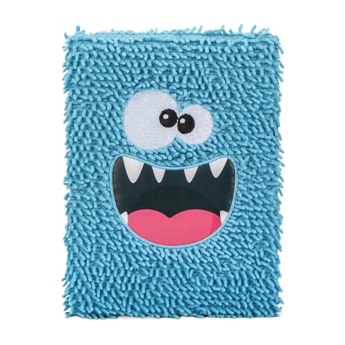 EXERZ Notizbuch A5 'flippiges Monster' Flauschig und weich, süß...