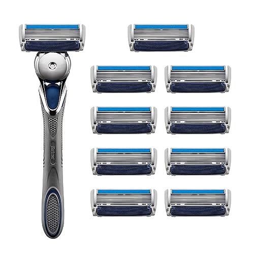 Barbasol Ultra 6 Plus Men's Razor & 10 Ct Refill Set