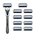 Barbasol Ultra 6 Plus Men's Razor & 10 Ct Refill Set