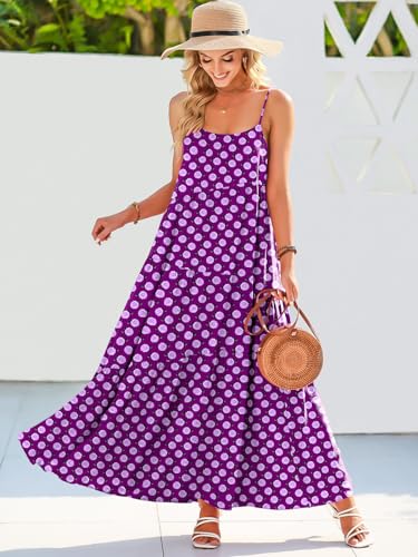Image of ANRABESS Women Summer Casual Loose Sleeveless Sundress Spaghetti Strap Flowy Boho Linen Beach Vacation Maxi Long Dress