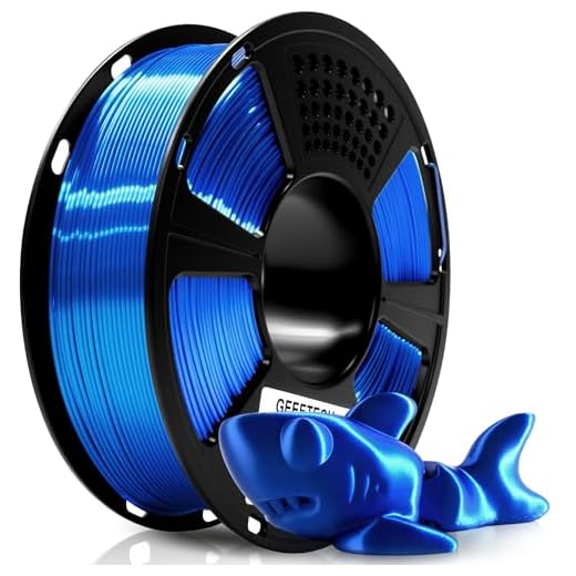 ⚡ Geeetech Metal Shine Filament 1.75mm for 3D Printer, Silk PLA 1kg (2.2lbs) Spool, Metallic Royal Blue 3D Printing Filament, Dimensional Accuracy +/- 0.02 mm