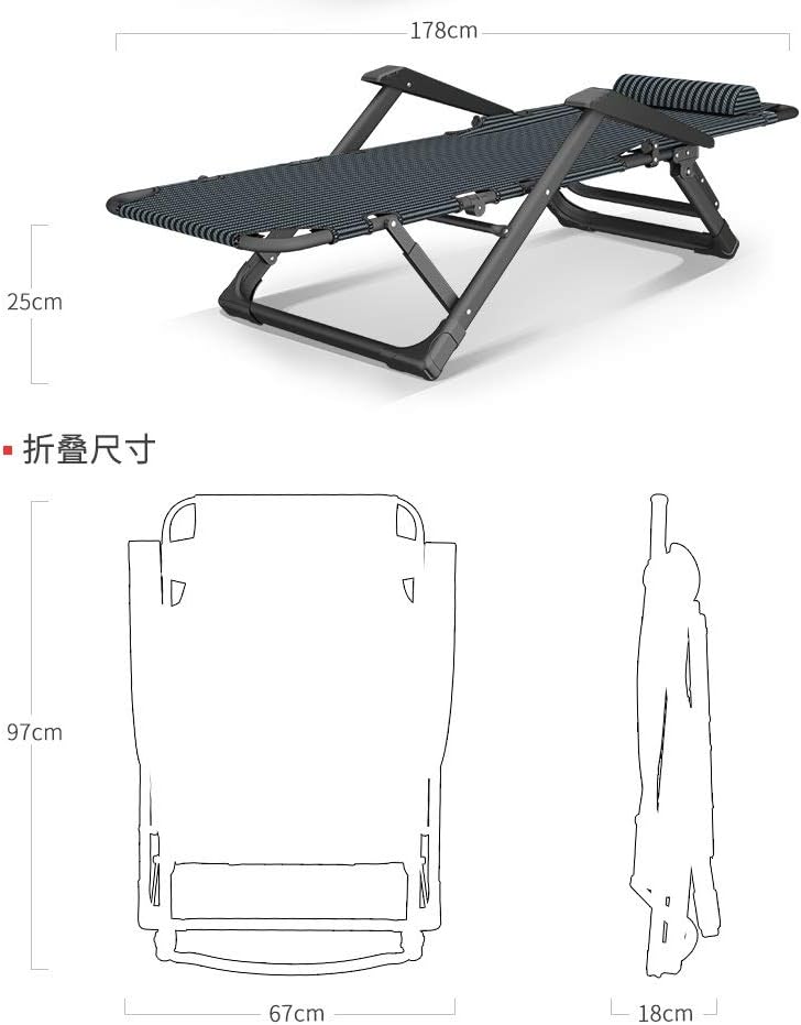 Furniture Multi Stage Adjustable Folding Can Sit and Lie Down Stable Load Bearing Easy Installation Easy Storage Comfortable for Outdoor Indoor