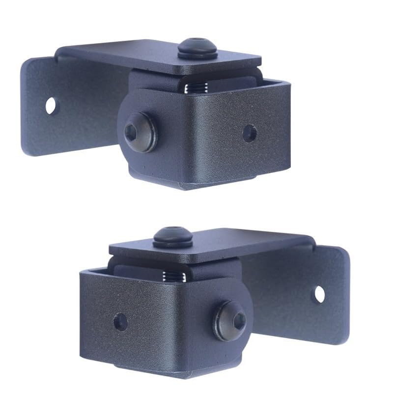 Image of SWM- D2-2H - Speaker Wall Mount Stand - Bracket 2 Nos for 5 mm & inch Thread Hole /Keyhole Speakers Universal Speaker Stand (2 Hole clamp)