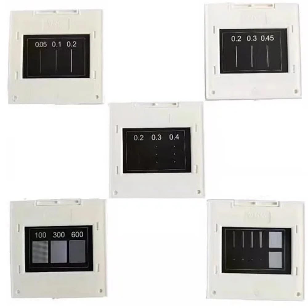 Microscope accessories kit 5PCS 50X50mm single double triple slit grating interference experiment instrument diffraction grating physical experiment microscope slide