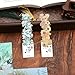 Uideyvi 2 Metal Bookmarks with Tassel, Oil Painting Sunflowers and Vase with Roses
