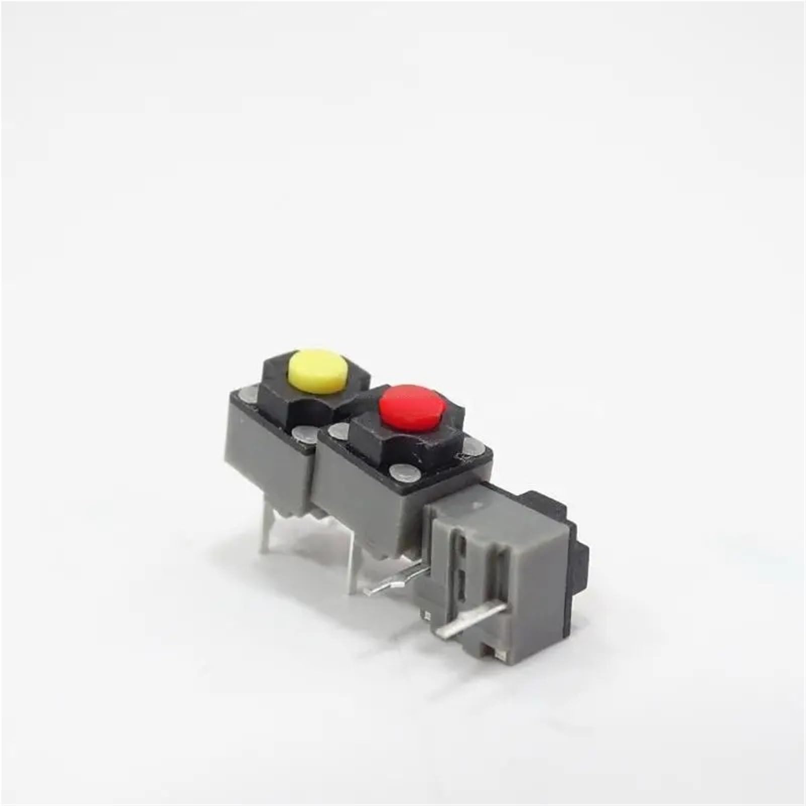5 sztuk kwadratowy przycisk wyciszenia 6x6x7,3mm, przełącznik myszy, części naprawcze, prostokątna wymiana przełącznika (czerwony)