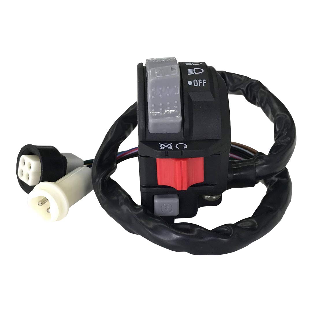 Carbman 59V-83973-09-00 Left Handlebar Light Switch Compatible with Yamaha PRO Hauler | YFM 225 Moto-4 | YFM 350 Big Bear/Moto-4 / Warrior/Terra PRO