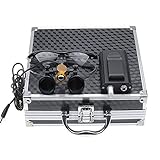 BONEW 3.5X Loupes Head Lamp with Filter Clip-on Type Carry Type + Aluminum Box DY-004 (Black)