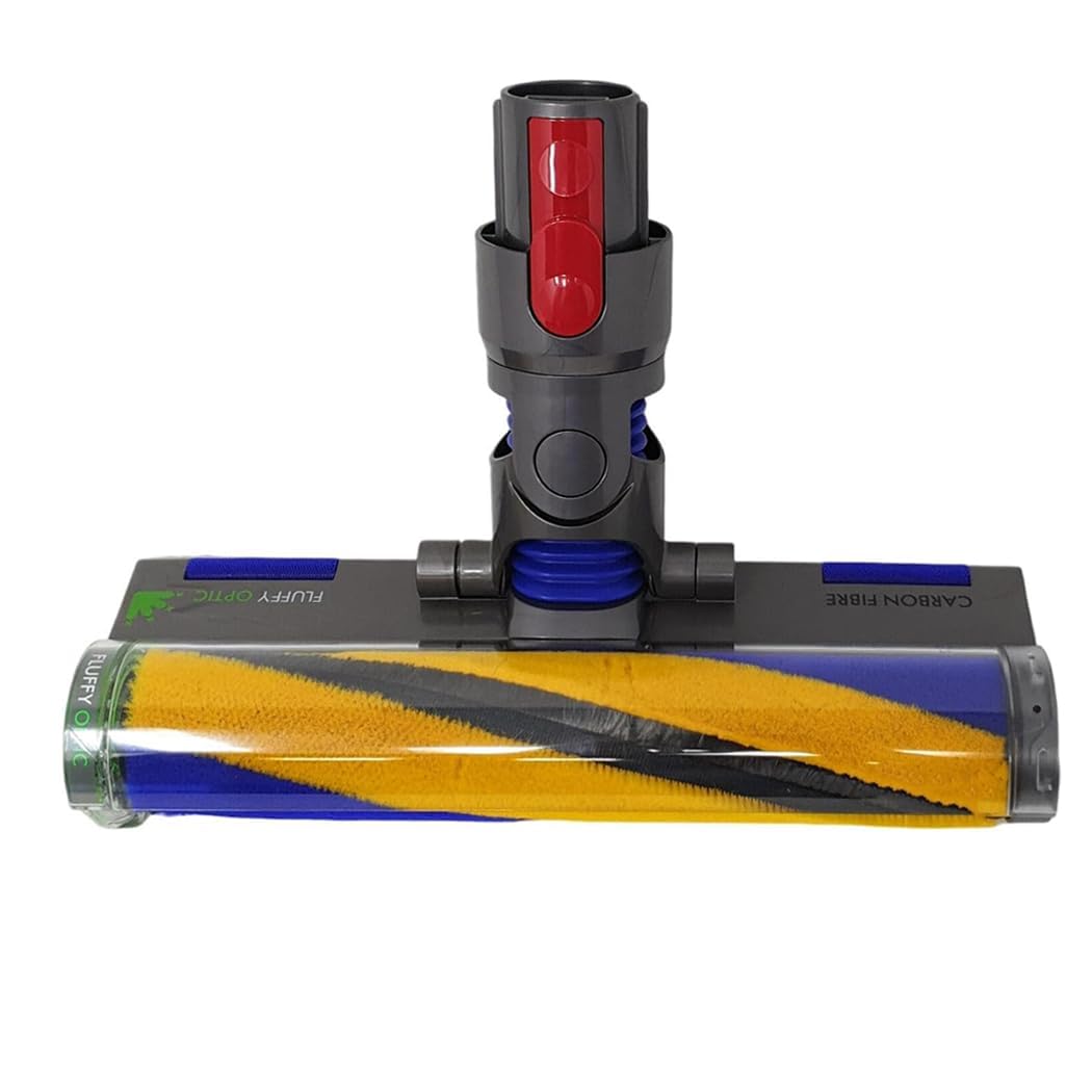 Boquilla De Rodillo Suave ParaDyson V7, V8, V10, V11, V15, SV10, SV11, SV12, SV14, SV15 Y SV22. Cabezal De Limpieza Eléctrico LED Fluffy Soft Roller para Dyson.