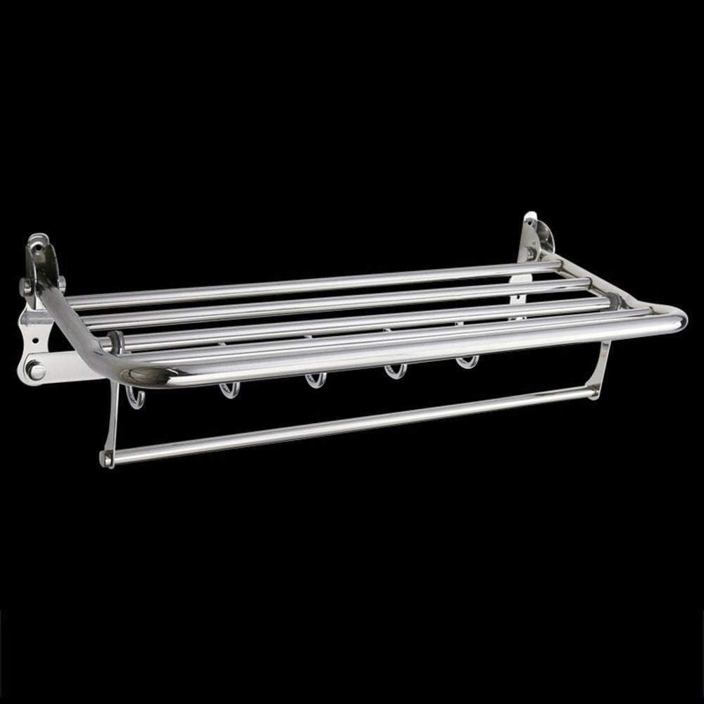 PQPQPQ Bathroom Stainless Steel Folding Towel Rack Rod