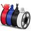 4kg Petg Black+white+red+blue