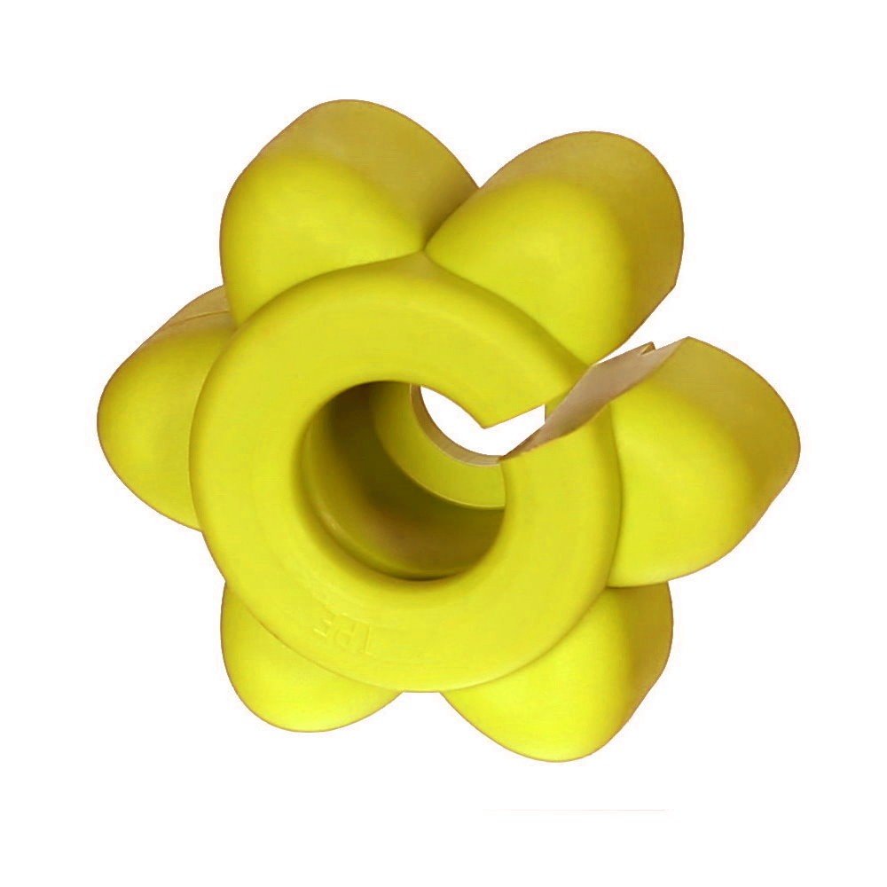 Bütic Flaschenöffner Blume Öffnungshilfe - Blumenförmige Aufschraubhilfe aus weichem, griffigen und nicht rutschendem Kunststoff, Farbe:Gelb, Anzahl:50 Stück