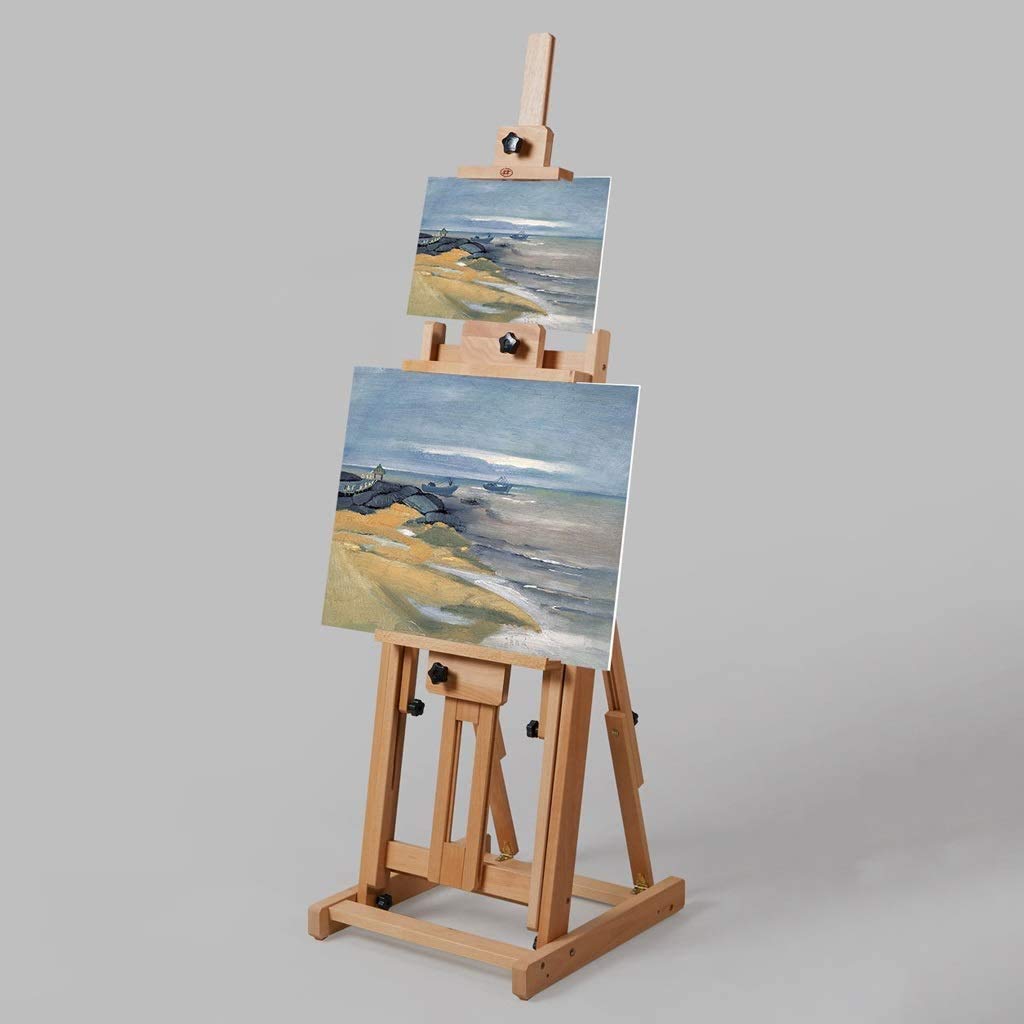 Soporte grande de madera de haya, multifuncional, para estudio profesional, para interiores, lienzo de exhibición de anuncios, soporte de pintura (madera sin rueda)