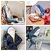 XIYUAN 39.3-Inch SharkPlush Toy Giant SharkStuffed Animal Soft SharkPillow Cushion Shark Plush Pillow Chubby Stuffed Shark Toy Bedtime Gift Throw Pillow for Home Room Décor Kids #4