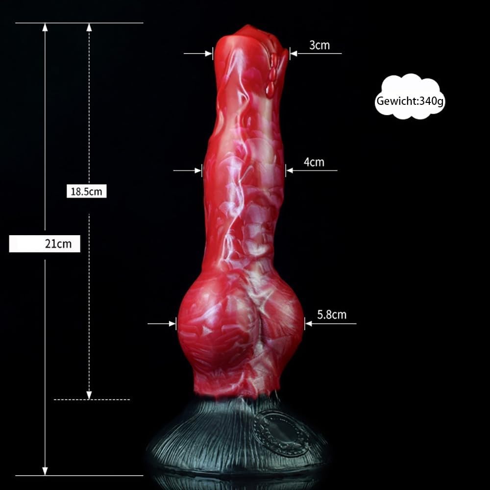 Gode ​​géant SM for chien avec ventouse puissante, gode anal en silicone, masseur du point G, jouet sexuel for homme et femme