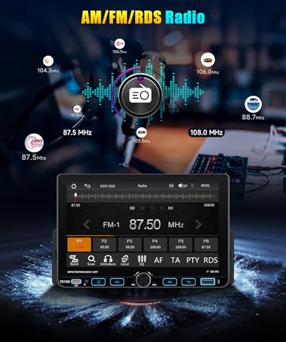 Radio Para Auto Single DIN Pantalla Táctil 7 Pulgadas miniatura 4