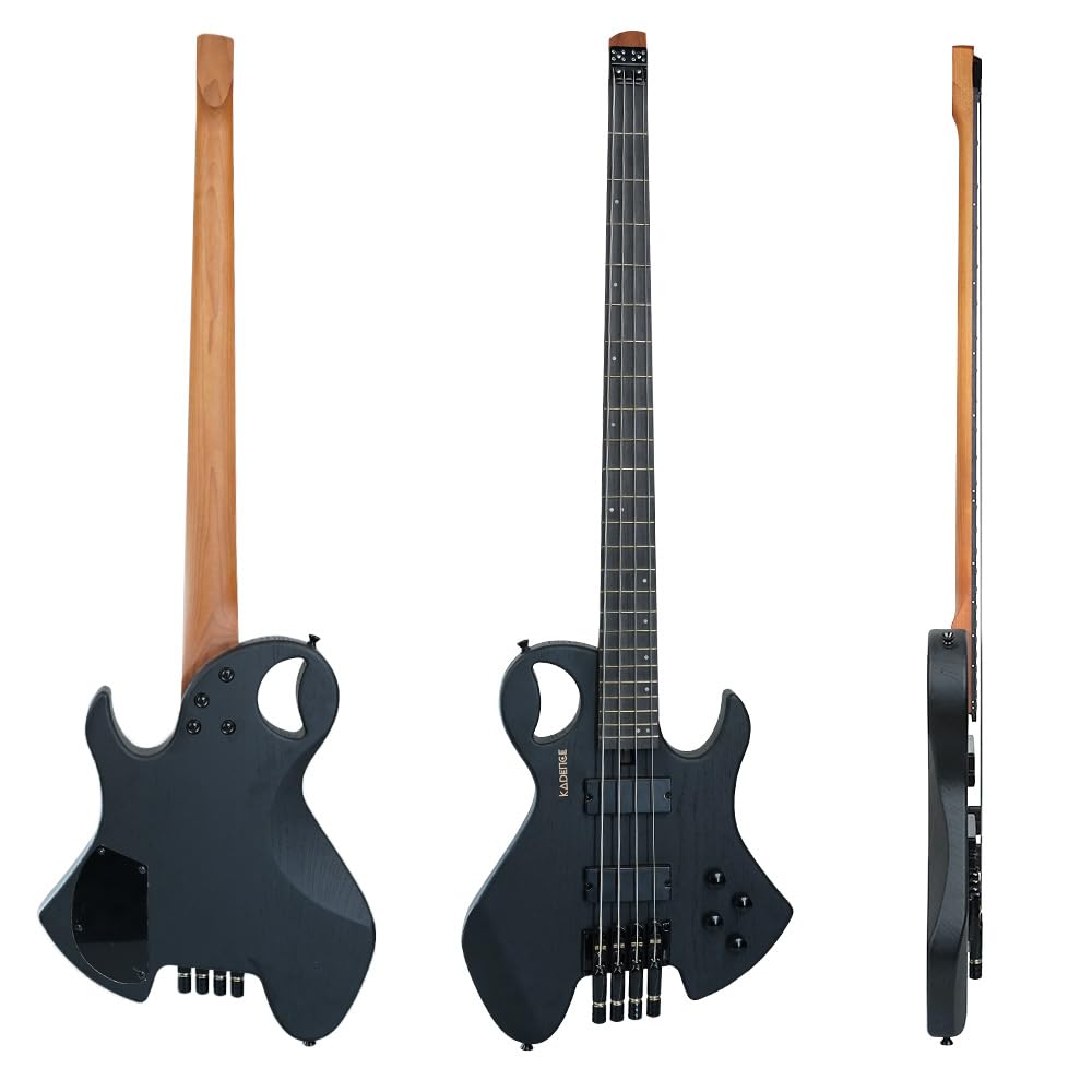 Kadence EBHL01BK Chronicle 46.5” Electric Bass Guitar | P Style