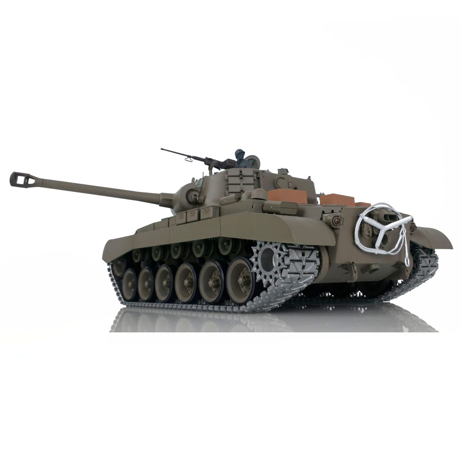 TOUCAN RC HOBBY US in Stock Henglong 1/16 Escala 7.0 mejorado M26 Pershing RTR RC Tank 3838 pistas de metal BB Airsoft que disparan balas BB