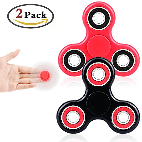 GeMoor 2 Pack Hand Spinners Fidget Toy Stress Reducer Ceramic Bearing for Adult, Kids – Great for Anxiety, Autism, ADHD and Quit Smoking