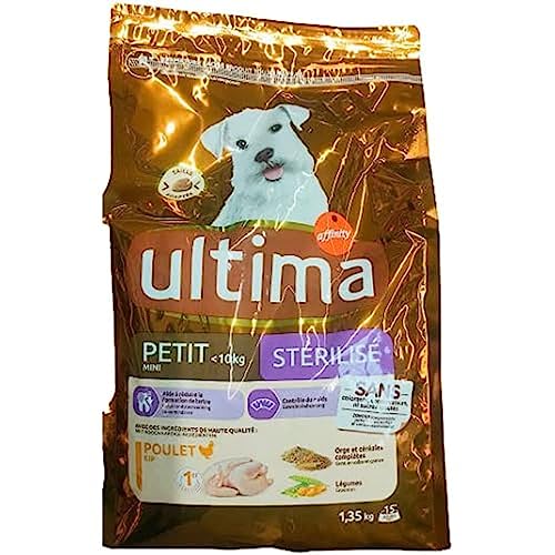 Ultima Croquettes pour Petit Chien Stérilisé - 1,35 kg