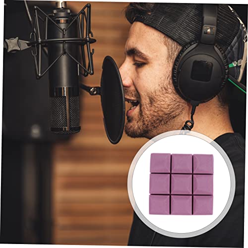 YARNOW 12Pcs Acoustic Panels Sound Absorbing Wall Tiles High Density Soundproofing Foam for Studio and Home Use Fire Retardant Sound Dampening Panels miniatura 6