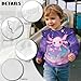 Xhuibop Galaxy Axolotl Toddler Clothes for Girls 4T 5T Fashion Graphic Tees Soft & Comfy Fall Sweatshirts for Kids Outdoor Travel School Outfits Ruffle Sleeve Design