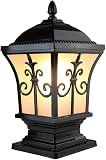 ★ Estos bolardos antiguos de estilo retro son ideales como luz de seguridad y para iluminar jardines, caminos, terrazas, garajes, patios, terrazas y caminos o entradas a propiedades.